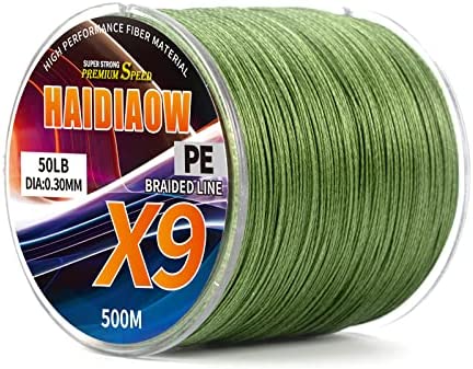  Special Offer HAIDIAOW Braided Fishing Line,  Cost-Effective 9 Strands Braid Super Lines, Abrasion Resistant - Zero  Stretch - Smooth Surface - Thinner Diameter - Extremely Durable, Excellent  Casting Distance discount online